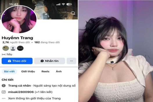 Clip Huyền Trang banh đùi móc cu phê mây