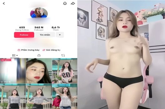Tiktoker đẹp nhất kích thích con cu